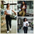 thumbnail image 2 of Womens Flex Twill Work Pants Straight Fit Narrow Through Hips, 2 of 2
