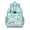 Greenish-blue-23, variant on Kawaii Llama Toddler Backpack Funny Alpaca Print with Cute Llama Face and Cartoon Pattern for School