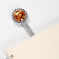 thumbnail image 3 of Maple leaf pumpkin Vintage Silver Lace-Edged Bookmark: a Gift for Readers and Book Lovers, 3 of 5
