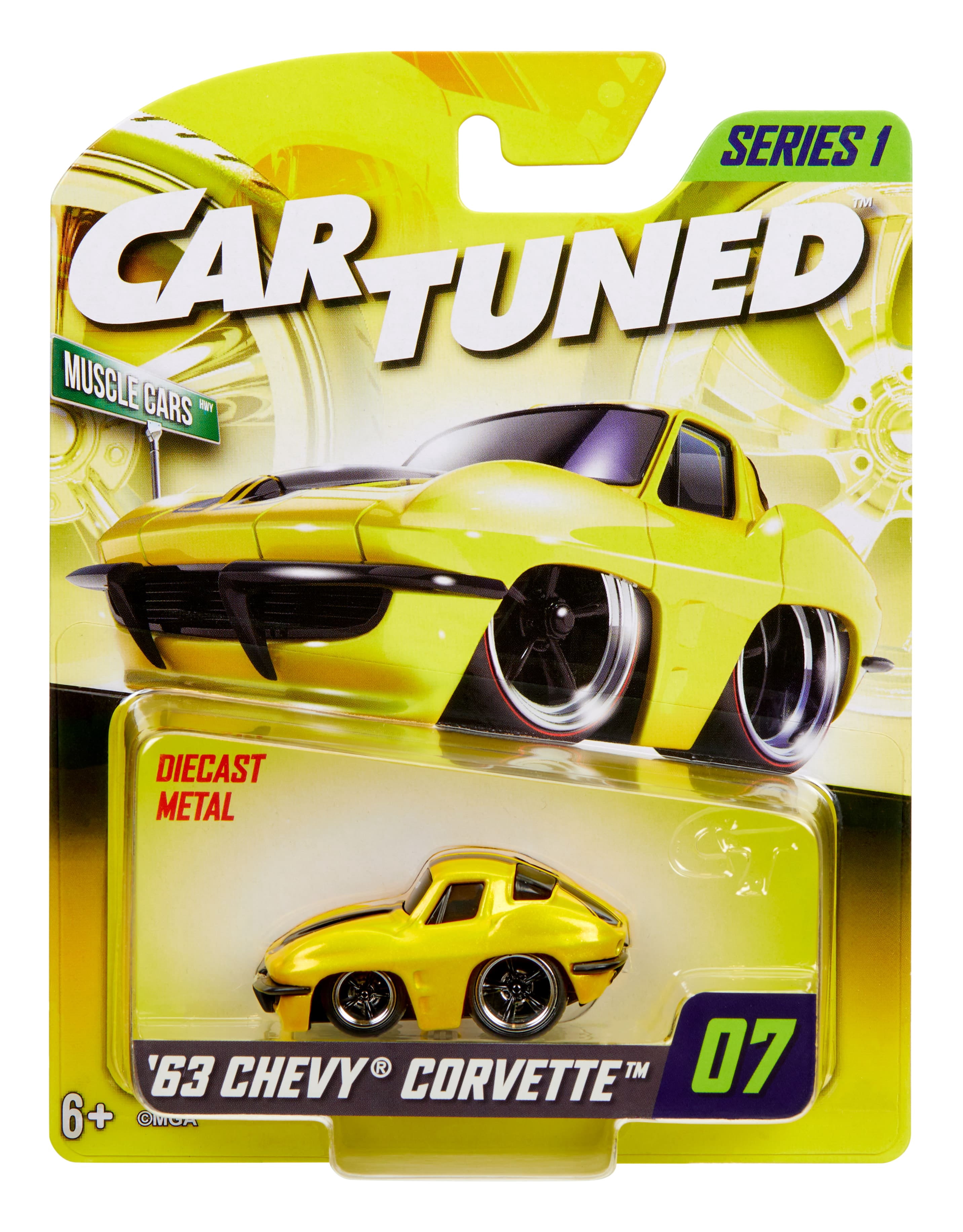 CarTuned Series 1 - 1963 Chevy Corvette (Muscle Car), Diecast