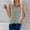 Gray, variant on Ribbed Tank Tops for Women Women's Ribbed Sleeveless Round Neck Solid Color Camisole Tank Top
