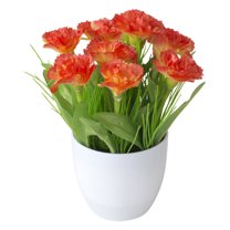 1 Set Mini Potted Artificial Plants | Faux Topiary Shrubs and Plastic Fake Plants for Home, Office Desk, and Bathroom Decoration - Multi-use Handmade Display for Garden