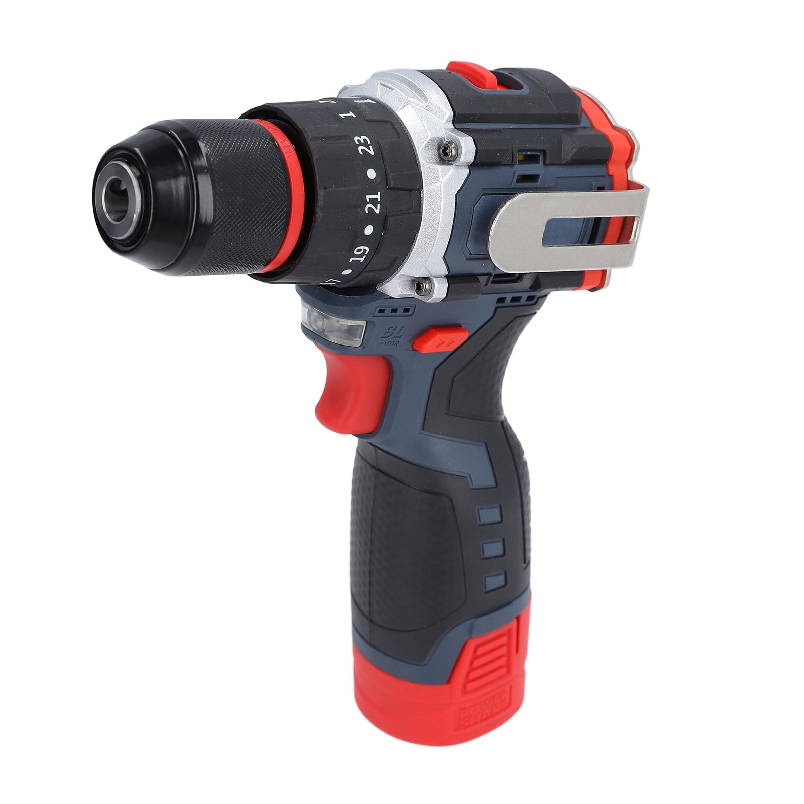 Lithium Electric Drill Powerful Brushless Cordless Handheld Portable Tool with Metal Chuck 100-240V for Home Improvement Repair