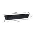 thumbnail image 4 of Poly-Pro Plastic Flower Box Planter, Black, 36-Inch, 4 of 4
