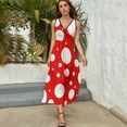 thumbnail image 4 of Sleeveless Dress kusama yayoi inspired pattern dress party evening elegant luxury celebrity Evening, 4 of 5