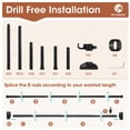 thumbnail image 7 of SUNALLY Room Dividers Curtain Rod No Drilling, 4-10ft(H) 28-70inch(W) Adjustable Room Separator for Space Partition, Heavy Duty Floor to Ceiling Tension Rod, Black, 7 of 7