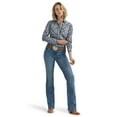 thumbnail image 3 of Wrangler® Women's Long Sleeve Western Snap Plaid Shirt, 3 of 6