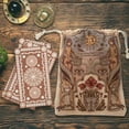 thumbnail image 3 of Tarot Card Holder Flannel Tarot Deck Bag Drawstring Pouch Mystical Drawstring Tarot Bag with Flower  Pattern Portable Jewelry Pouch Bags for Tarot Deck Cards Dice newcomer, 3 of 8
