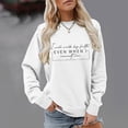 thumbnail image 2 of Tiweut Long Sleeve Sweatshirt for Women Letter Print Sweatshirt Loose Pullover Crewneck Lady Tops, 2 of 4