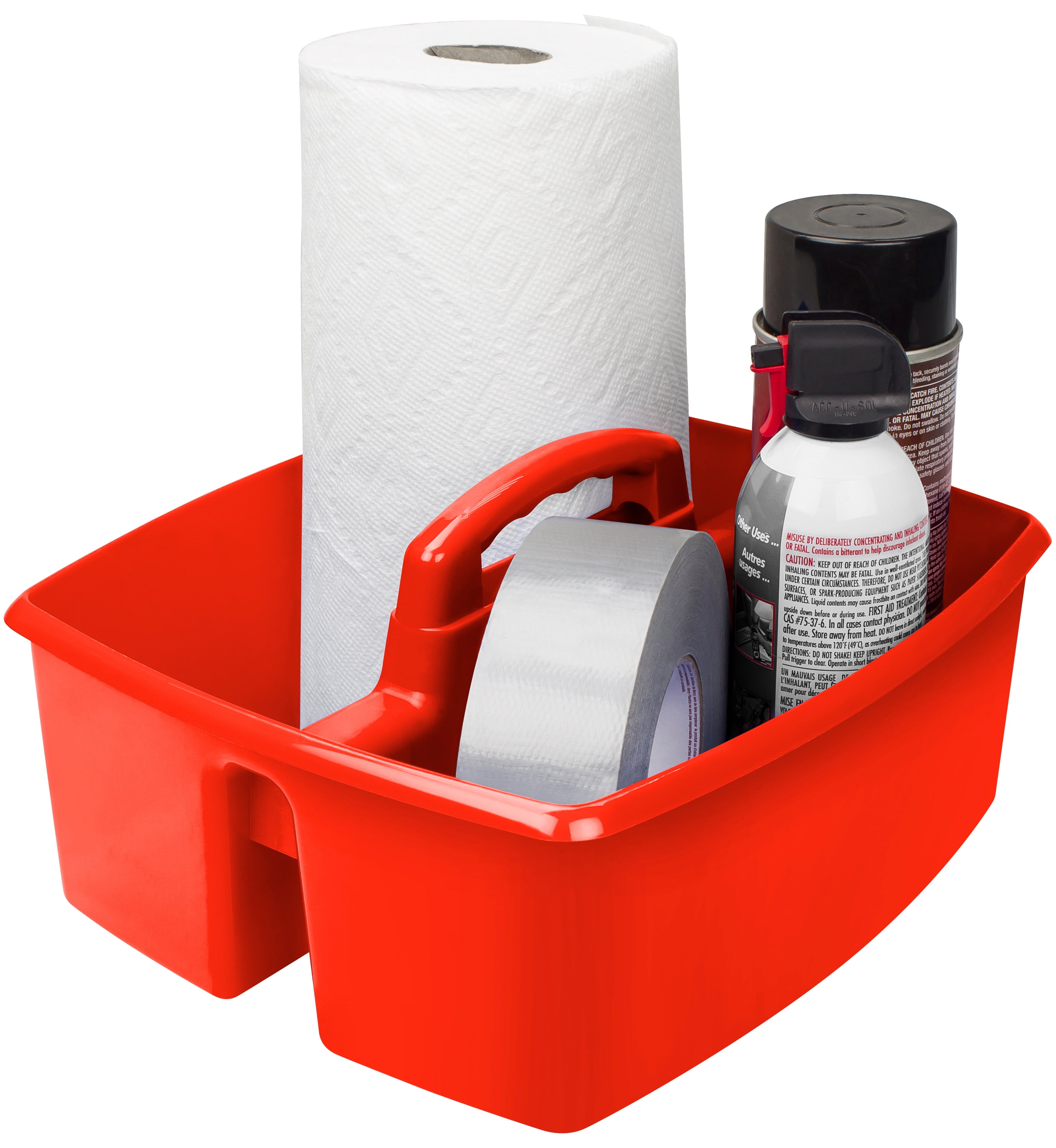 Storex Large Caddy 13"X11"X6.375"Red