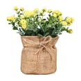 thumbnail image 2 of Yinreli Potted Plant Hemp Rope Bag Fresh Keeping Ornamental Vivid Imitation Potted Plant for Desktop, 2 of 8
