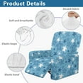 thumbnail image 5 of FOR U DESIGNS Turtle Starfish Pattern Recliner Chair Covers 4-Pieces Reusable Recliner Sofa Slipcovers with Elastic Bottom, Wear-Resistan Chair Covers for Living Room, 5 of 8