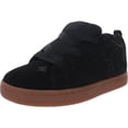 thumbnail image 2 of DC Men's Court Graffik Casual Skate Shoes  BLACK/GUM, 2 of 6