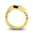 thumbnail image 4 of 1.20 Carat Natural Diamond Black Onyx & Citrine Gemstone Classic Bridal Ring for her 18K Yellow Gold Size 8.5 by Diamond-Capitals, 4 of 8