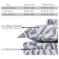 thumbnail image 4 of Drevy Khari Collection Oversized King Duvet Cover Set, Contemporary Duvet Cover 3-Piece, Two Matching Shams (108 in Wide x 98 in Long), Blue, King/California King, 4 of 8