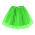 thumbnail image 4 of DHFJKG Tutu Mini Skirts Women Mesh Layered A Line Rave Party Elastic Waistband Solid Color Skirt Carnival Dance Versatile Skirt, 4 of 5