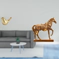thumbnail image 2 of Figura de pájaro y , estatua de animal, adorno decorativo moderno para el hogar, escultura de pájaro y caballo para escritorio, oficina,, 2 of 8