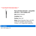 thumbnail image 2 of Rear Left Shock Absorber - Compatible with 2013 - 2019 Cadillac XTS 2014 2015 2016 2017 2018, 2 of 2