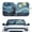 Blue - Starry Cat, variant on LedBack Starry Cat Print Car Windshield Sunshade Foldable Reflective Sun Visor Ultraviolet-Proof Automotive Interior Sun Protection for SUV Truck Cars, Easy to Install, Blue