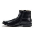 thumbnail image 3 of Jazamé Men's 38912 Leather Lined Ankle High Moto Zipped Dress Boots, Black, 9.5, 3 of 4