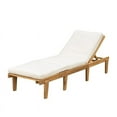 thumbnail image 1 of Noble House Chaise Longue en Bois d'Acacia Teck avec Coussin, 1 of 9