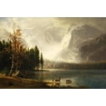 thumbnail image 2 of Bierstadt, Albert 14x11 Gold Ornate Wood Framed with Double Matting Museum Art Print Titled - Estes Park, Colorado, Whytes Lake, 2 of 4