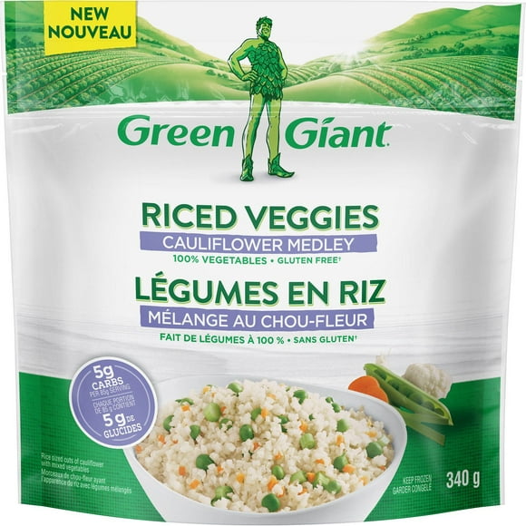 Légumes En Riz Mélange Au Chou-Fleur Green Giant*. Nos Légumes En Riz Sont Sans Gluten. Légumes En Riz Mélange Géant Vert