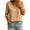 Khaki, variant on Womens T-Shirts Solid Color V-Neck Three Quarter Sleeve Loose Fit Pullover Tops Soft Cotton Blend Lightweight Breathable Jersey Knit Shirts Summer Spring Apparel Khaki S