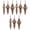 Brown, variant on pdqouc 9 Pcs Neutral Finial Christmas Ornaments Xmas Tree Decor, Vintage Textured Copper Tree Ornaments with Loop, Farmhouse Hanging Baubles, Rustic Decor, for Shatterproof Home Wreath