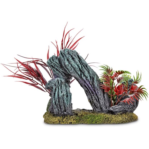 Decoración de acuario imagitarium Roca con arco blanco