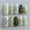 Flower Fake Nails-25, variant on 30 count Koi Press Nails Medium Almond Green Nails Water Droplets with White Flower Koi Fish Design Lucky Full Cover Glue Nails Spring False Nails for Women Manicure Salon Kits