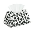 thumbnail image 2 of Lsque Retro Rooster Printed Long Tissue Box Cover Holder, Facial Paper Organizer Dispenser,Triangle with Bottom Belt, PVC Leather Decorative Organizer, 2 of 9