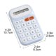thumbnail image 3 of Calculadora de bolsillo mini tamaño palmSize de 8 dígitos - calculadora portátil de escritorio de mano, teclas básicas de función, botones de pulsación fácil, plástico resistente para negocios en casa, 3 of 6