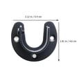 thumbnail image 2 of 1Ensemble Douille de Poteau de Placard en Acier Inoxydable Pratique Base de Tringle de Rideau de Douche Noir, 2 of 8