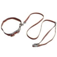 thumbnail image 3 of Dog Collar and Leash Set Adjustable Polyester Cotton Pet Collar and Traction Rope for Dog WalkingRed L, 3 of 9
