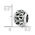 thumbnail image 3 of Fancy Bead White Sterling Silver Themed 9.09 mm 8.18 Reflections Peace Sign Bead, 3 of 3
