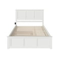 thumbnail image 5 of Madison Queen Platform Bed with Matching Footboard & Twin XL Trundle in White, 5 of 6