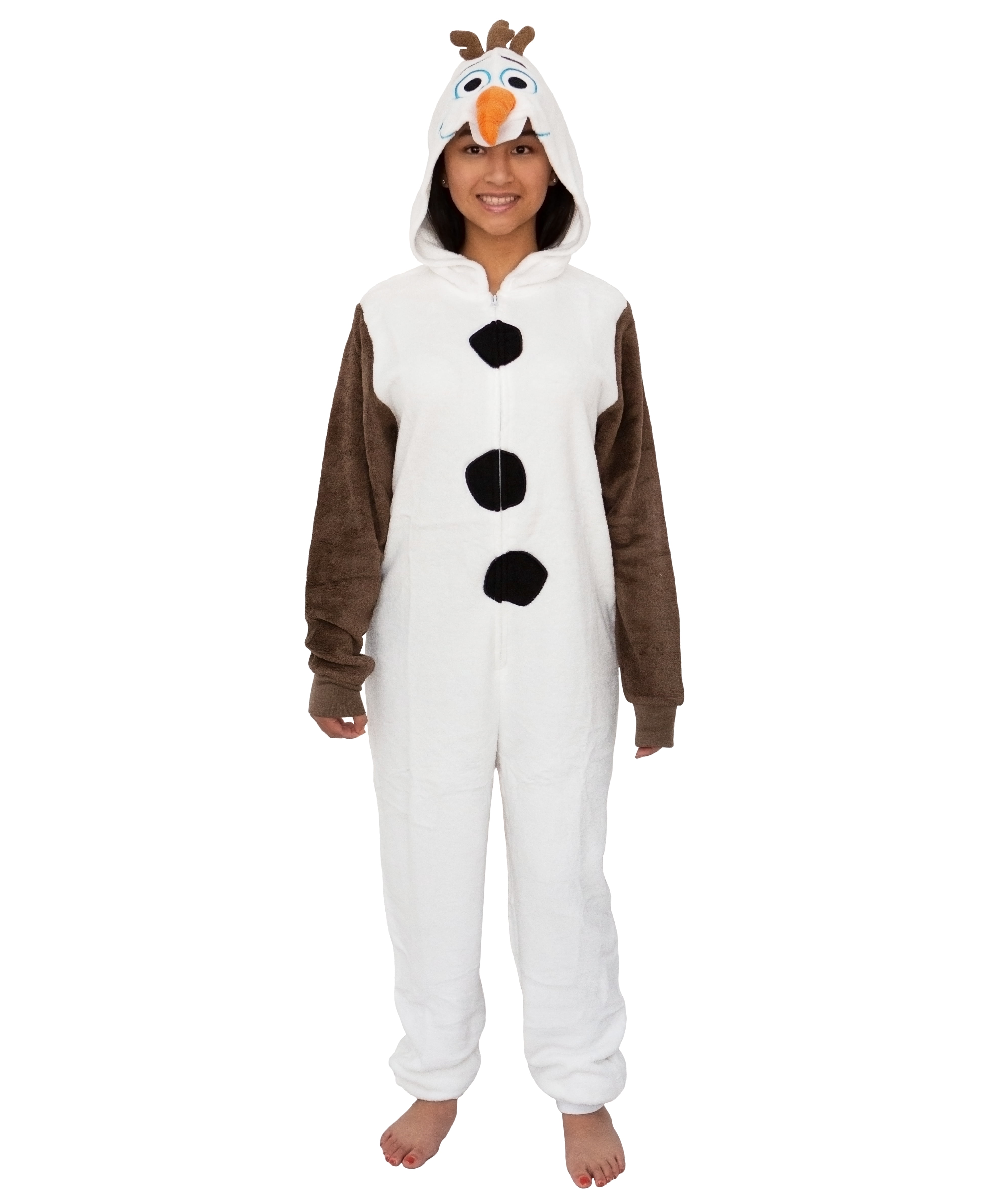 Olaf Frozen Adults Snowmen Costume Kigurumi Pajamas Cosplay Fancy Pyjamas Dress 
