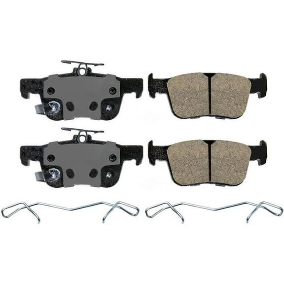 Rear Brake Pad Set - Compatible with 2017 - 2023 Honda Civic Hatchback 2018 2019 2020 2021 2022