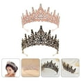 thumbnail image 2 of 2 coronas de diamantes de imitación para novia, diadema para mujer, tocado de boda, tocado para banquete, 2 of 8