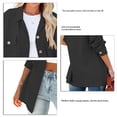 thumbnail image 3 of Shirt Top, Women Blouse Side Pockets Polyester Fibre For Home ANGGREK Otros, 3 of 5