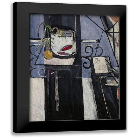Vintage Apple Collection 12x14 Black Modern Framed Museum Art Print Titled - matisse_goldfishpalette