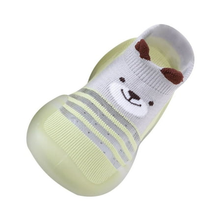

YWDJ Kids Non-slip Soft Bottom Spring Fall Floor Socks Toddler Shoes Gray 24