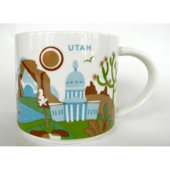 Starbucks You Are Here Utah Ceramic Coffee Mug New with Box