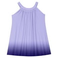 thumbnail image 6 of Moocorvic Girls Dresses Sleeveless Summer Swing Sundress Kids Outfits Gradient Printed Casual Sling Dress 13-14 Years,Purple, 6 of 9
