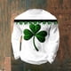thumbnail image 1 of Ceisia Men's St. Patrick's Day Large Shamrock Splatter Waffle Knit Top | Long Sleeve Crew Neck Casual Tee Gifts, 1 of 3