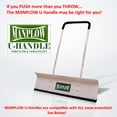 thumbnail image 4 of Manplow Snow Shovel, 42 in W x Plastic Blade, 48 in L Aluminum Handle PRO42, 4 of 6