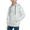 thumbnail image 2 of Haiem Leaf Print Pattern Boys Hoodie, Youth Pullover Hooded Sweatshirt, Kangaroo Pocket Hoodie for Kids Girls -X-Large, 2 of 6