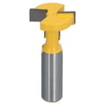 thumbnail image 4 of Straight T Track Bits, T Slot Cutter High Hardness 1/2in Shank With Storage Box For MDF For Plywood For Solid Wood, 4 of 8