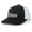 Black/White, variant on Forgiven Cross Christian Mens Hat Embroidered Mesh Back Trucker Baseball Cap, Black/White